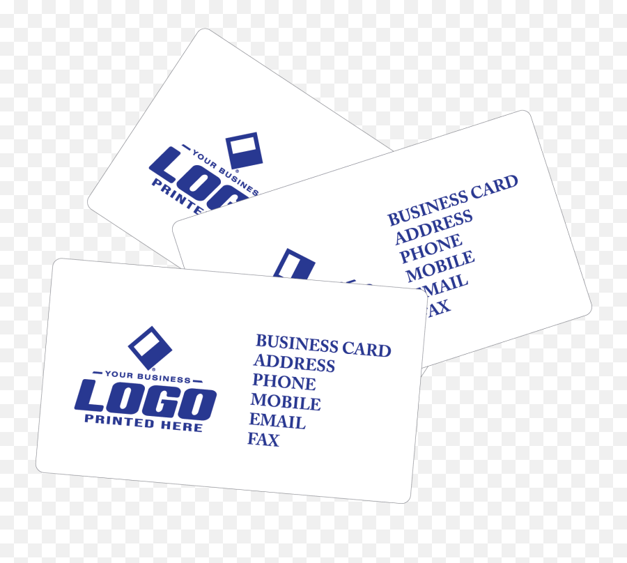 White Plastic Business Cards 500 - 1000 Horizontal Png,Business Card Png