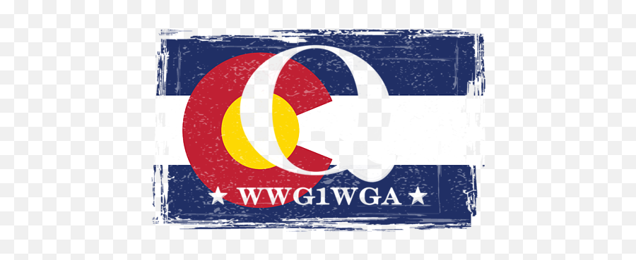 Qanon Wwg1wga Q Anon Great Awakening Colorado Flag Greeting Card - Schubas Png,Colorado Flag Png