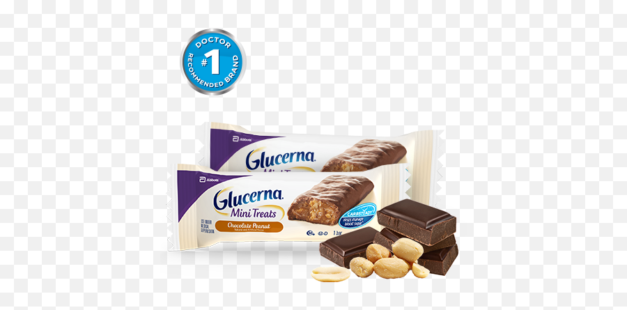 Glucerna Chocolate Peanut Mini Snacks Nutrition Bar - Types Of Chocolate Png,Icon Energy Bar Light