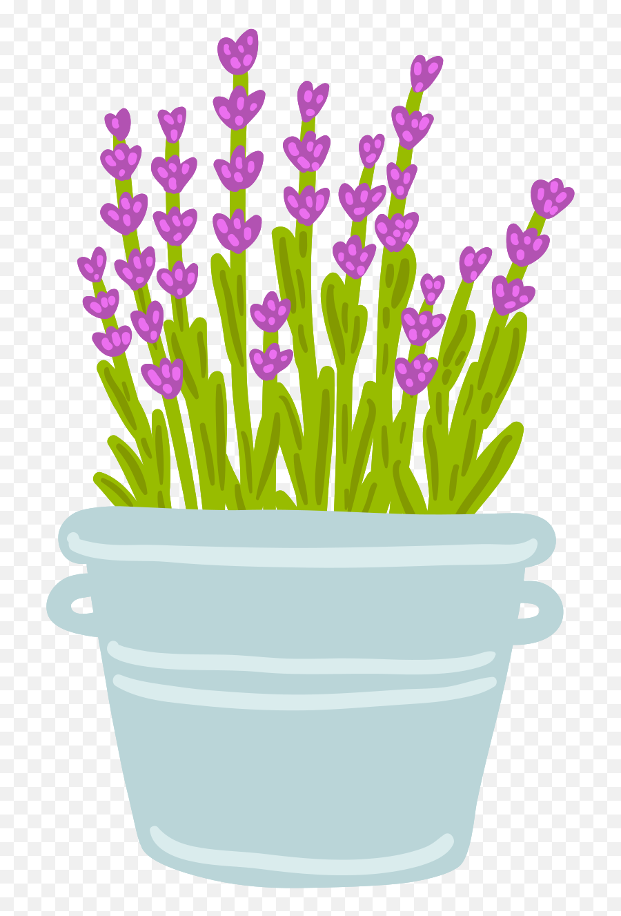 Free Flower Lavender In Pot 1190661 Png - Plantas En Maceta Png Transparente,Lavendar Bush Icon