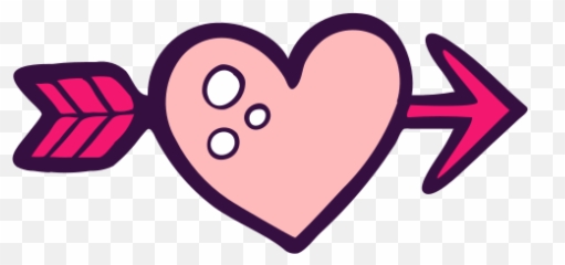 Arrow Cupid Heart Love Romance Valentine Free Icon Of - Girly png