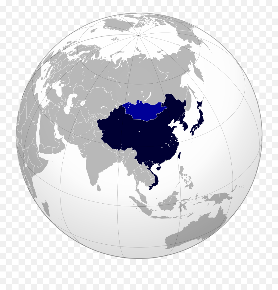 East Asian Cultural Sphere - China Orthographic Projection Png,Influence Question Mark Icon