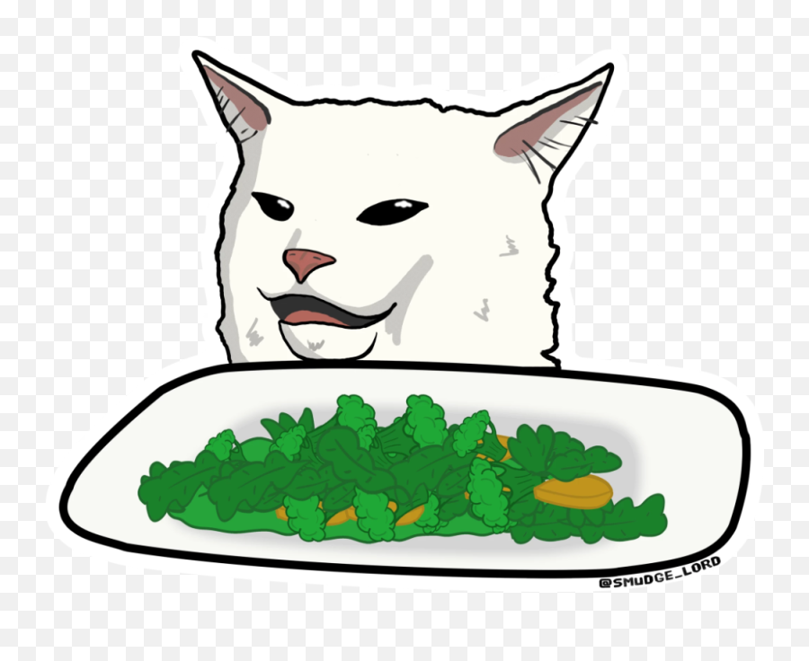 Pin - Smudge Cat Sticker Png,Cat Meme Icon