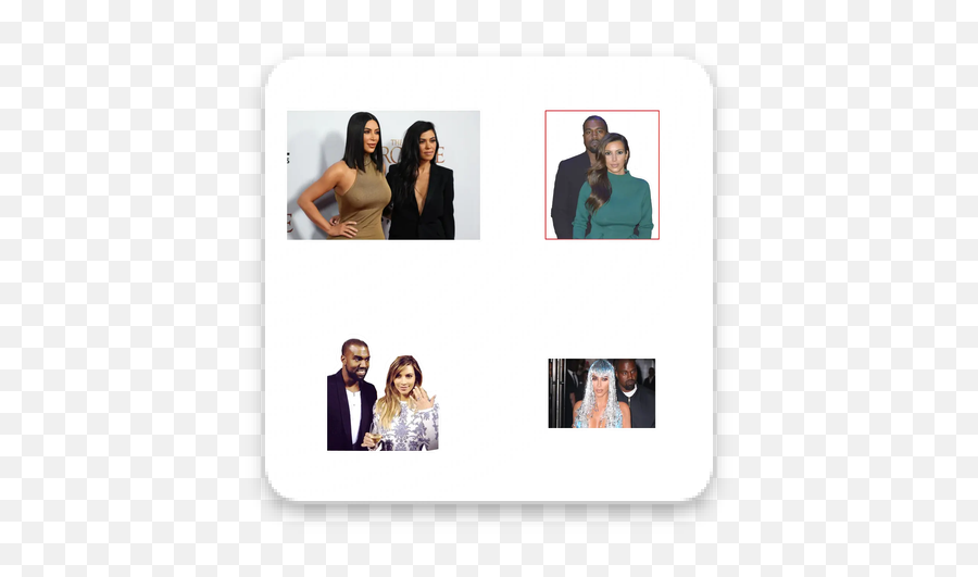 Download Kim Kardashian West Wastickerapp Apk Free - Collage Png,Kanye West Icon