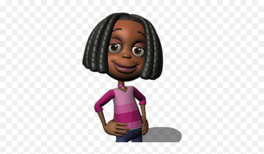 Libby Folfax - Black Girl From Jimmy Neutron With Braids Png,Carl Wheezer Png