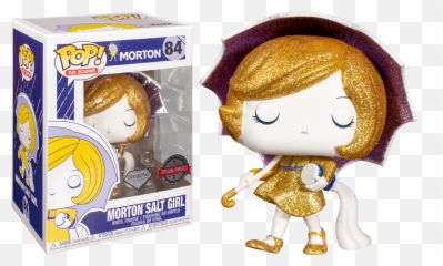 Ad Icons - Morton Salt Girl Diamond Glitter US Exclusive Pop Vinyl png