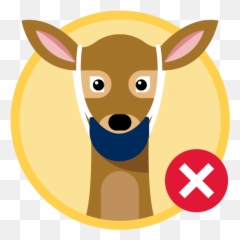 How To Wear Mask Utmtogether - Deer Wearing A png