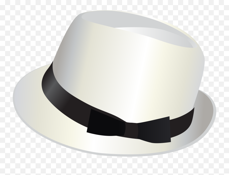 Hat Transparent Clipart - White Fedora Hat Png,Fedora Transparent Background