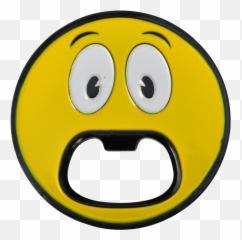 Readygolf Smiley Face Bottle Opener Ball Marker - Wide Grin png