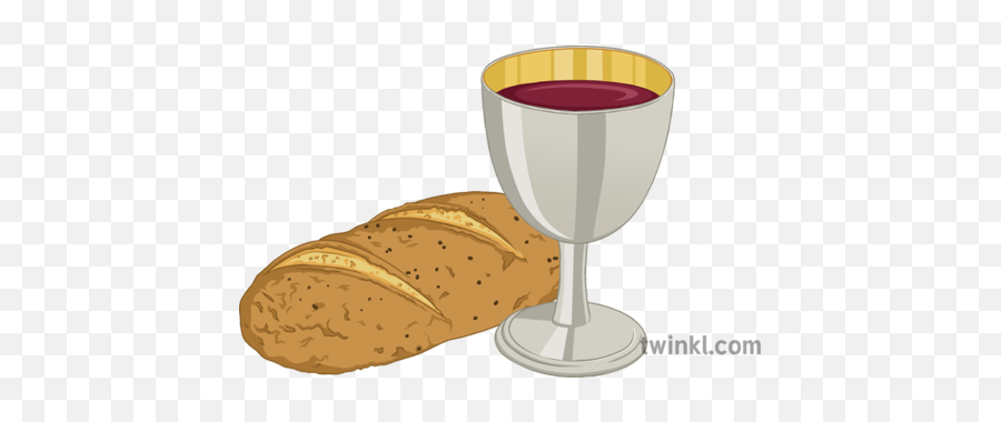 Eucharist Bread Wine Illustration - Bread And Wine Communion Png,Eucharist Png