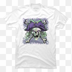Swirly Skeleton Captain T Shirt By Mattising Design Humans - Anthropologist png