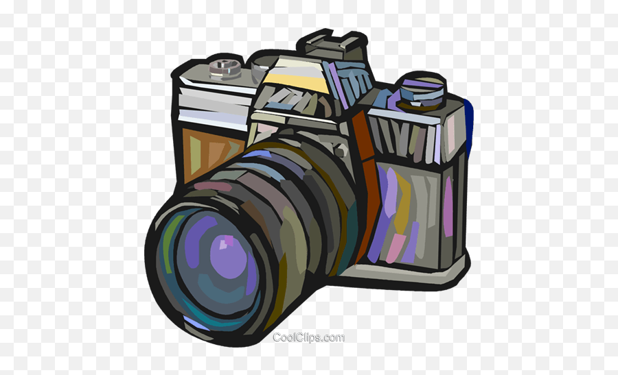 35mm Camera Royalty Free Vector Clip Art Illustration - Yearbook Clipart Yearbook Transparent Png,Camera Clip Art Png