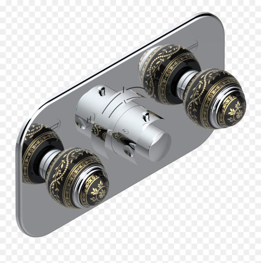 Trim For Thermostatic Mixer With 2 Valves Item To Be - Camera Png,Gold Trim Png