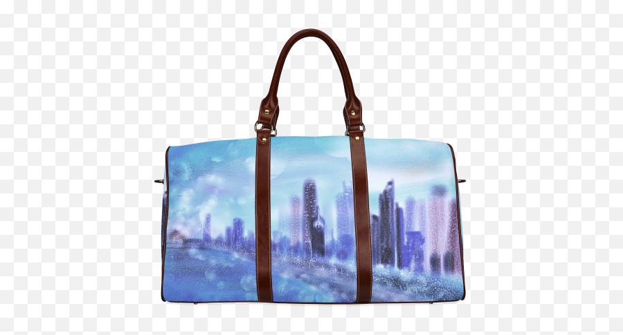 Chicago Skyline Waterproof Travel Bagsmall Model 1639 Id D519256 - Flamingo Weekender Bag Png,Chicago Skyline Png
