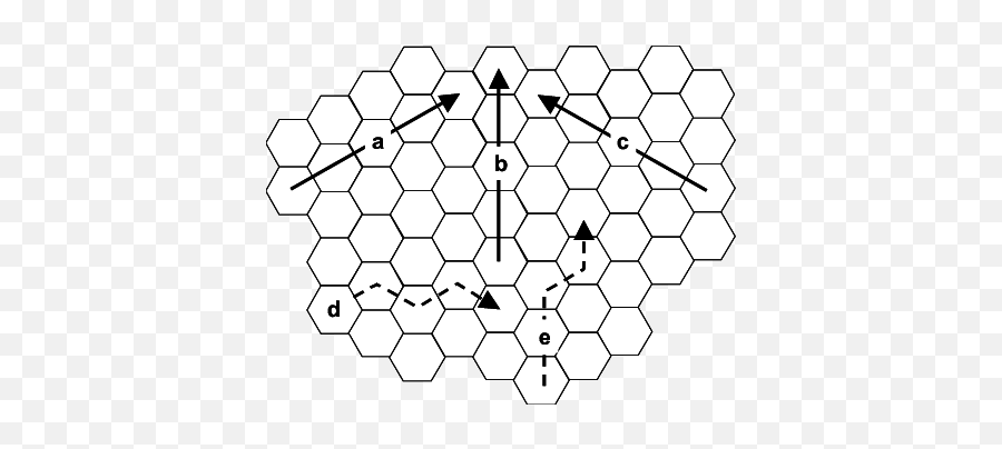 Path Anisotropy In A Hex Lattice Download Scientific Diagram - Blank Hex Map Png,Hex Pattern Png