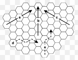 Path Anisotropy In Hex Lattice Download Scientific Diagram - Blank Hex Map png