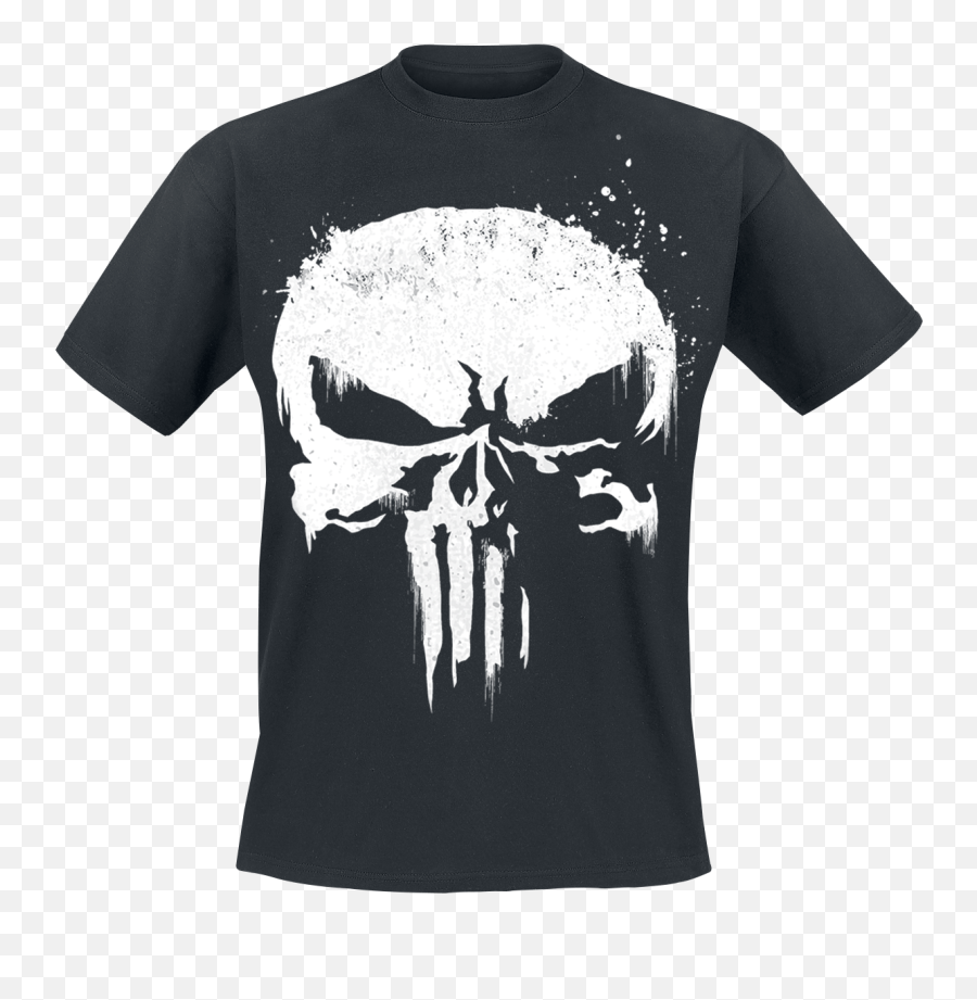Download Punisher Shirt Comics Universe Cinematic White - Punisher Logo Png,White Shirt Transparent Background
