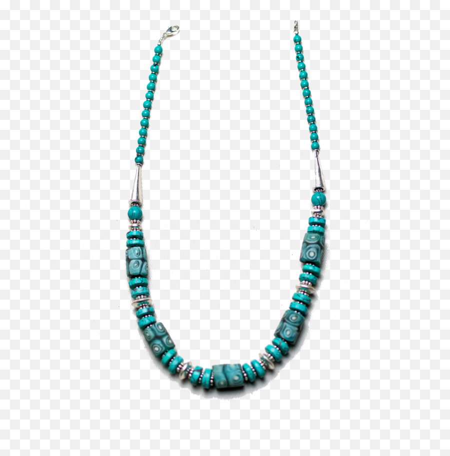 Trade Bead And Turquoise Necklace - Necklace Png,Necklace Transparent