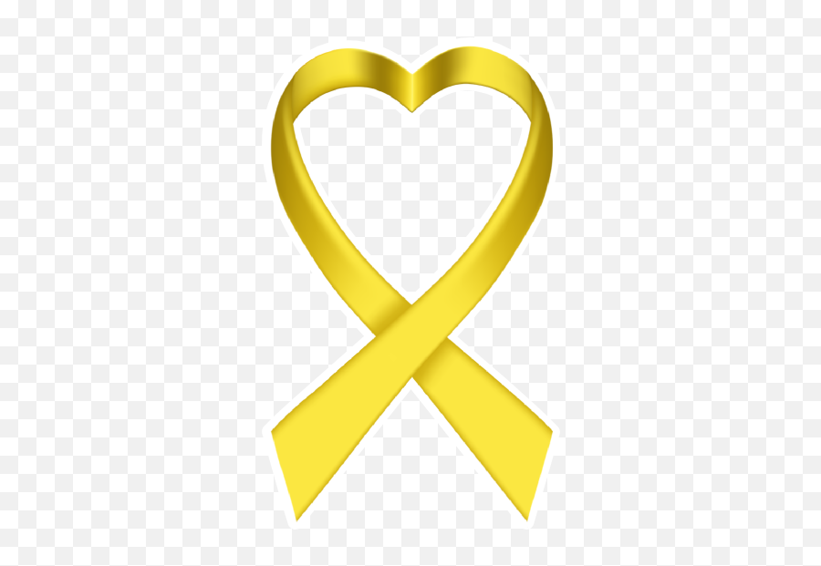 Heart Yellow Ribbon Die - Cut Magnet Heart Png,Yellow Ribbon Png
