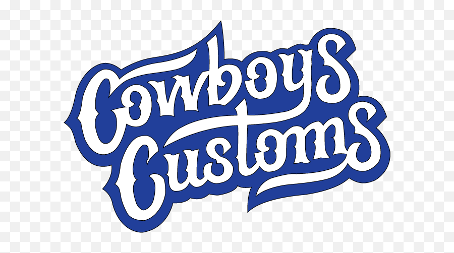 Cowboys Customs - Calligraphy Png,Cowboys Logo Images