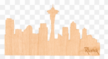 Seattle Skyline Wood Sticker - Anatomy png