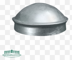 Dome Top Round Post Cap Galvanized - Galvanized Post Caps Png,Metal Pole Png