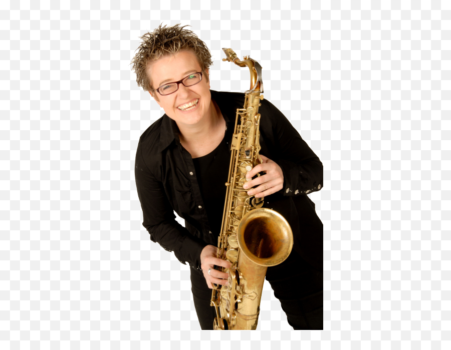 Female Saxophonist For Corporate Events - Baritone Saxophone Png,Saxophone Transparent