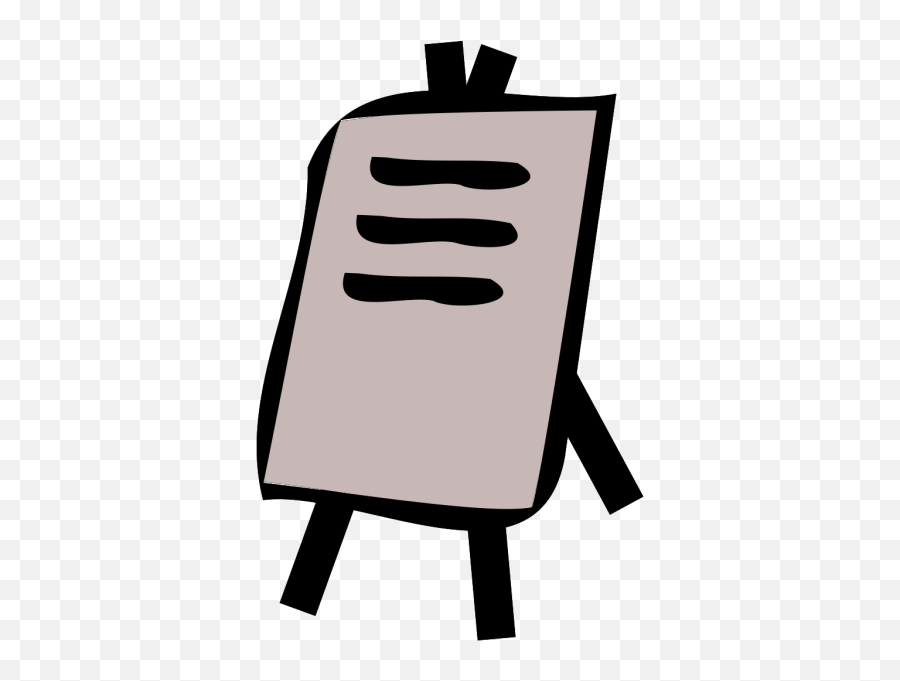 Easel Png Hd Svg Clip Art For Web - Cartoon Image Of Flipchart,Easel Png