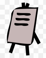Easel Png Hd Svg Clip Art For Web - Cartoon Image Of Flipchart,Easel Png