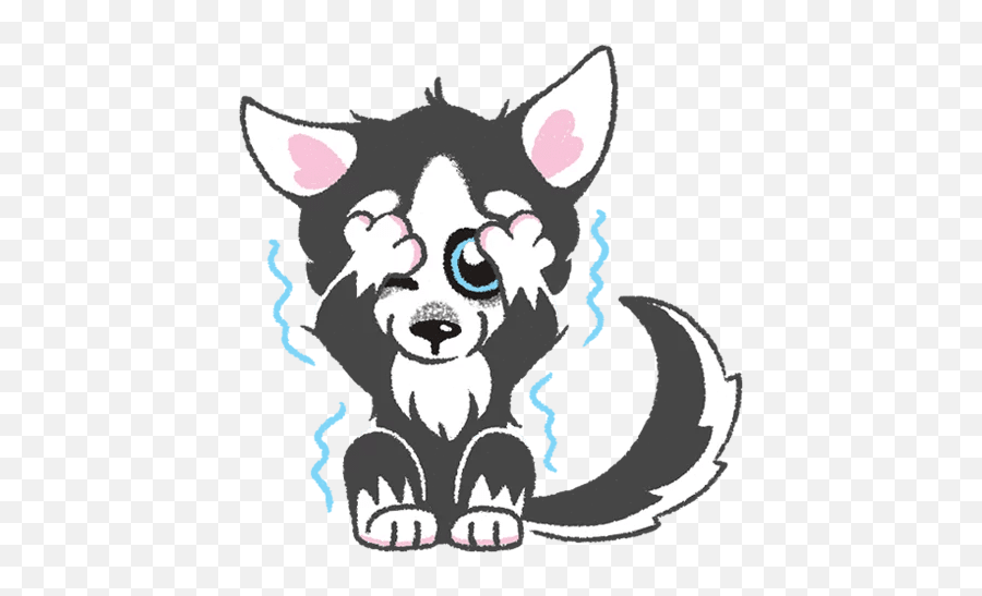 Telegram Sticker 011 - Husky Stickers Telegram Png,Husky Transparent Background