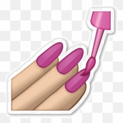 Stages Of Getting A Nail Salon Manicure - Polish Emoji Png