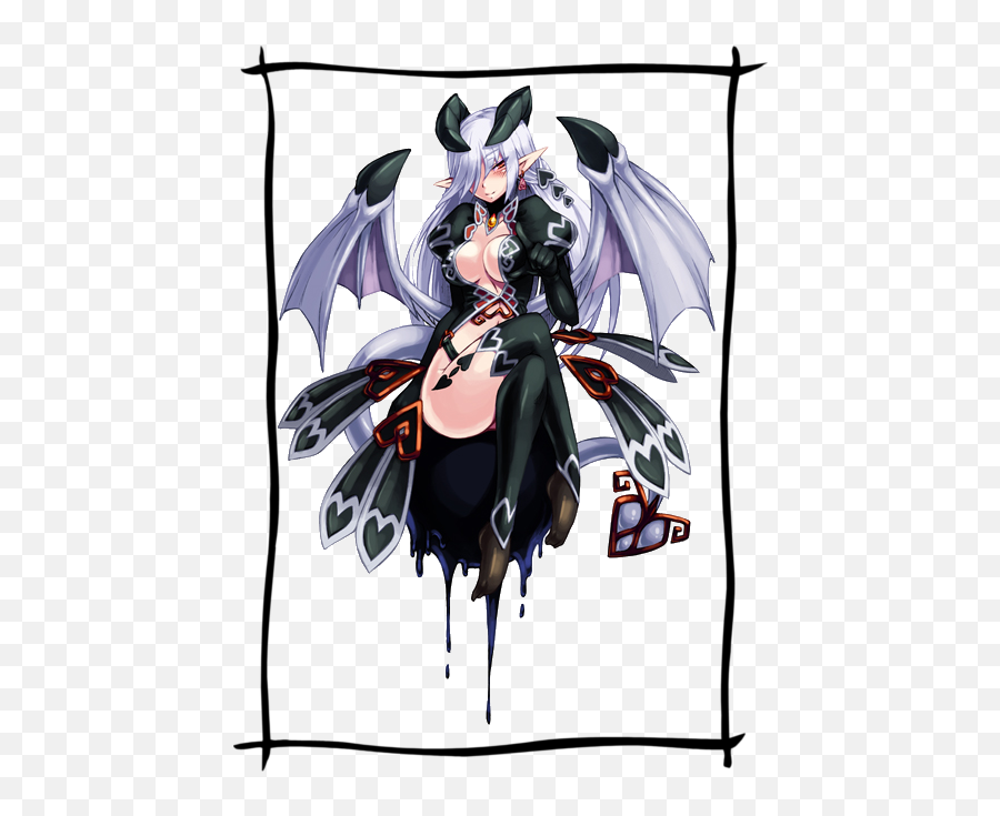 Download White Haired Succubus Anime - Monster Girl Encyclopedia Lilim  Png,Succubus Png - free transparent png images 