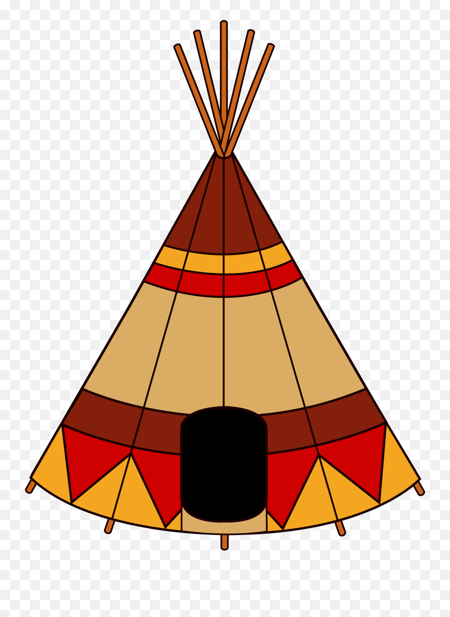 Teepee Clipart Png Image - Native American Cartoon Teepee,Teepee Png