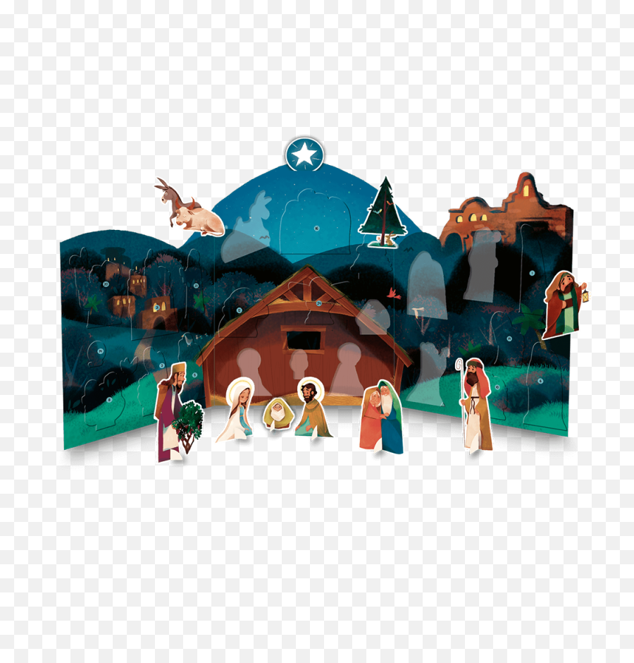 Magnificat My Nativity Advent Calendar - Mon Joli Calendrier De L Avent Png,Nativity Png