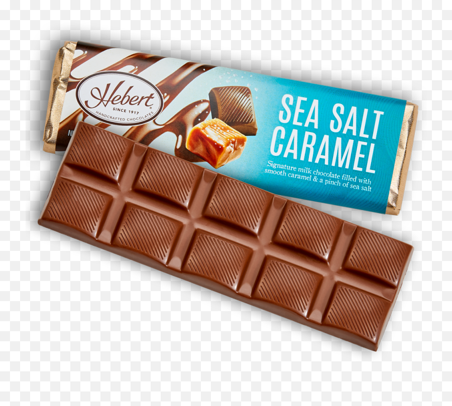 Sea Salt Caramel Milk Chocolate 215oz 12 Bar Pack - Hebert Candies U0026 Gifts Salted Caramel Chocolate Bars Png,Chocolate Bar Transparent
