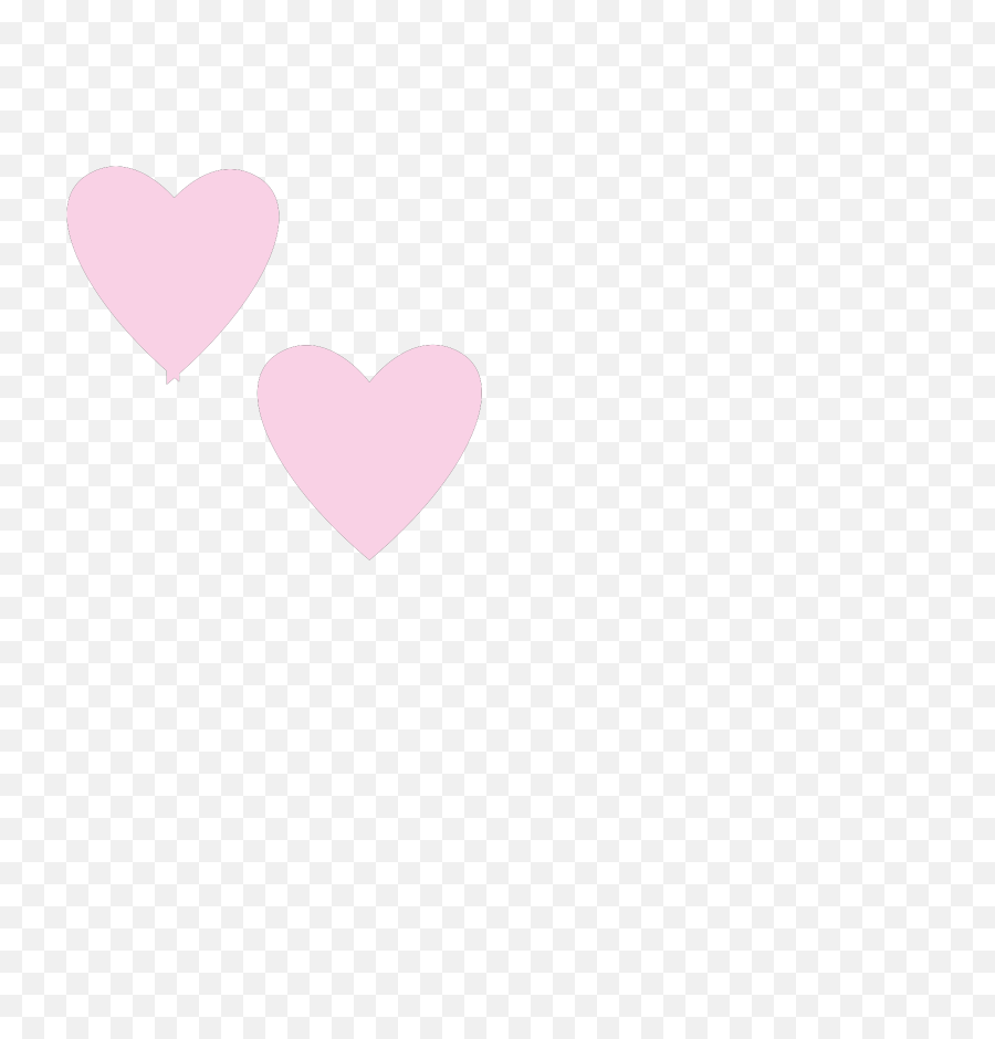 Light Pink Double Hearts Clip Art - Girly Png,Light Pink Heart Png