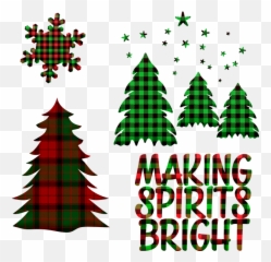 Buffalo Plaid Trees Lumberjack - Plaid Christmas Tree Png,Lumberjack Png