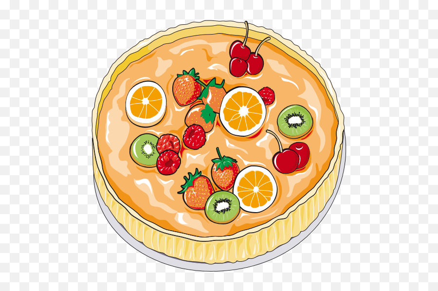 Fruit Cake Clip Art - Tart Png,Garnish Png
