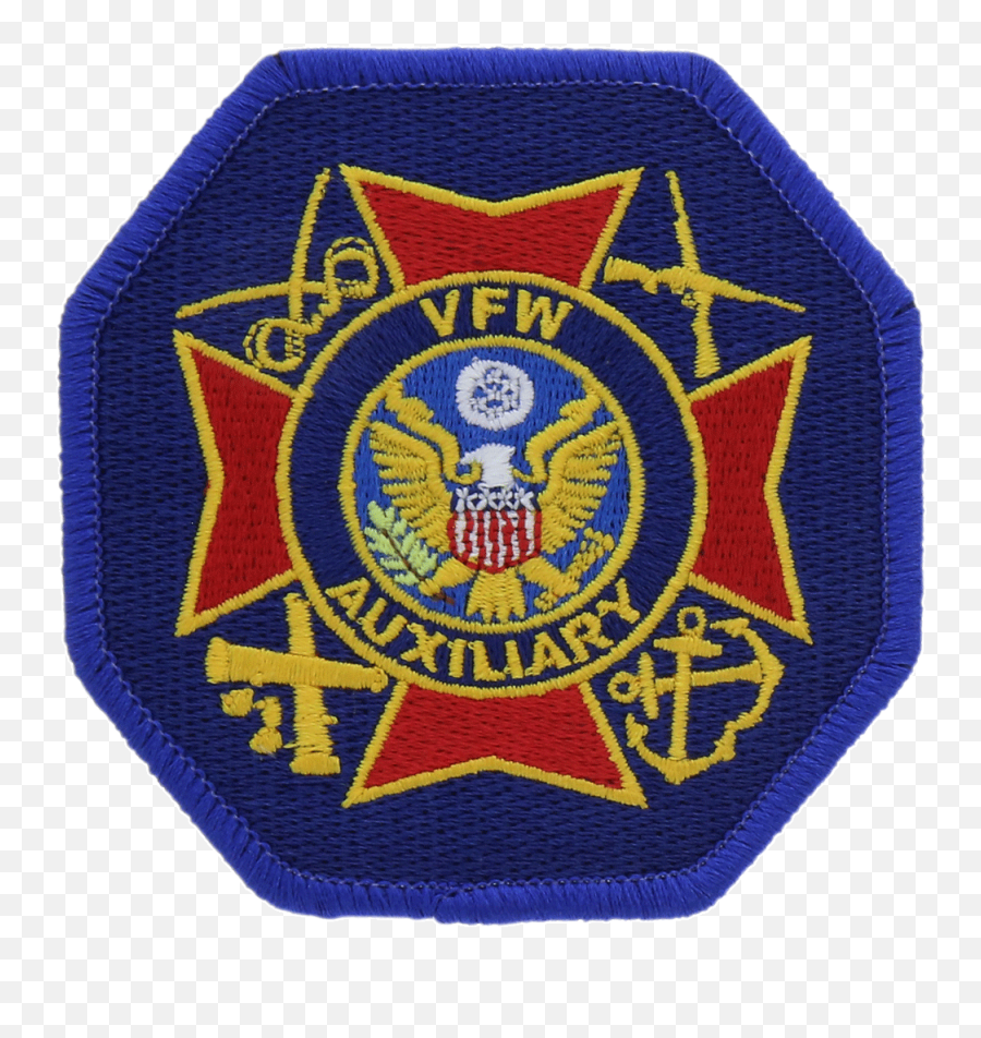 Vfw Auxiliary Octagon Emblem Patch - Solid Png,Vfw Auxiliary Logo