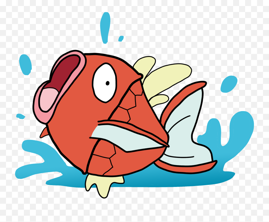 Pokemon Myths Making A Splash La Magikarp - Principally Derpy Magikarp Png,Magikarp Transparent