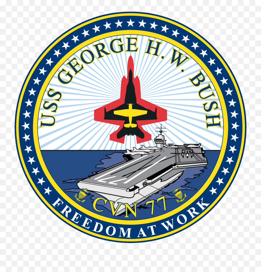 Uss George H - Uss George Hw Bush Logo Png,George Bush Png