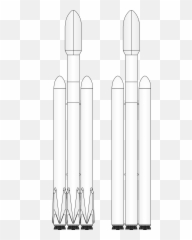 Falcon Heavy Drawing - Cylinder Png,Heavy Png