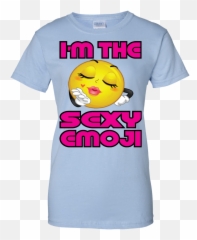 Download Sexy Emoji Ladiesu0027 100 Cotton T - Shirt Tshirt Happy Png,100 Emoji Transparent