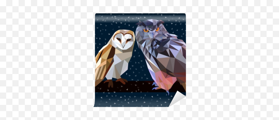 Owl Set Triangle Low Poly Style Good Use For Sticker Design Icon Symbol Avatar Or Any Easy To Wall Mural U2022 Pixers - We Live To Owl Avatar Png,Icon For Easy To Use