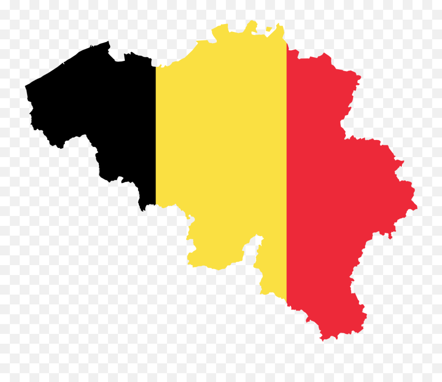 Flag - Belgium Map With Flag Png,Belgium Flag Png