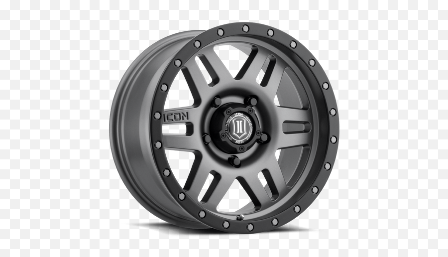 Icon Alpha Wheel Gunmetal Finish - Rims Gunmetal Bronze Png,Icon Jeep Rebound Wheels