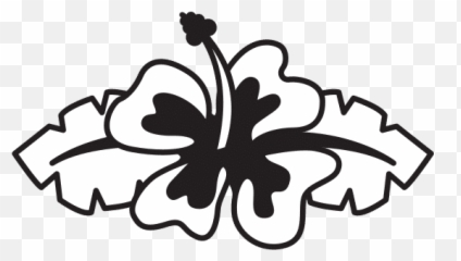 Hawaiian Flowers Icon - Vector Cute png