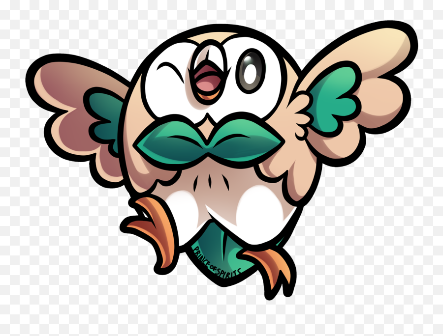 Magical - Bean Pokemon Rowlet Sticker Png,Zevran Icon Art Tumblr