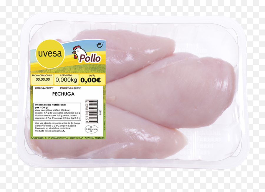 Chicken Breast In Atm Tray - Uvesa Cervelat Png,Chicken Breast Png