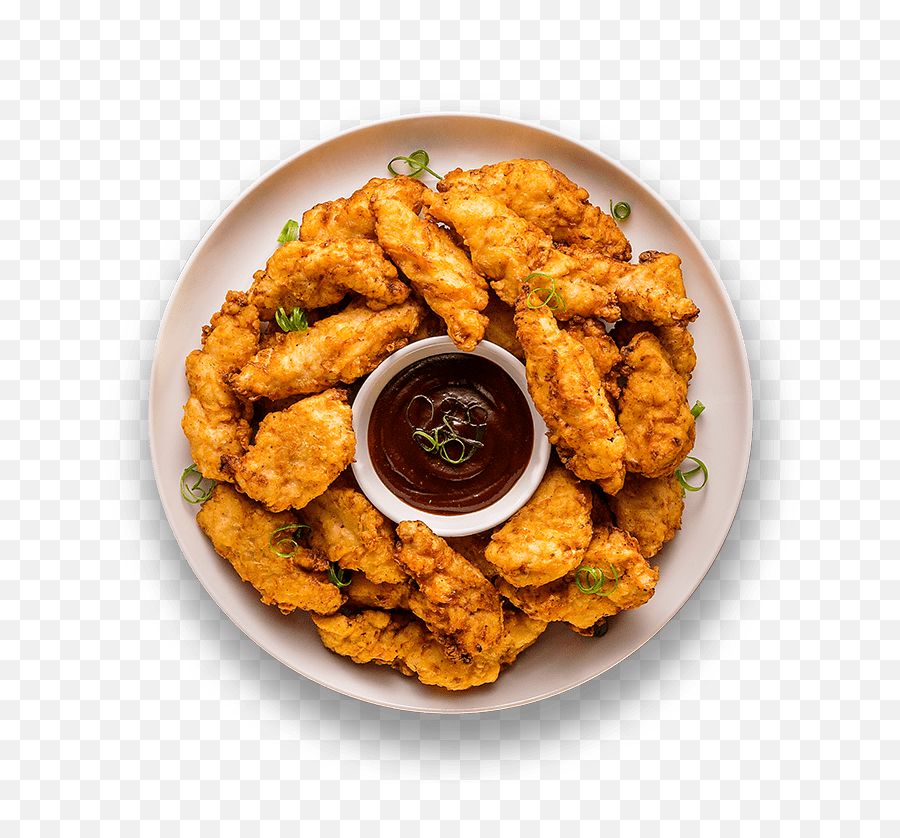 Buttermilk Chicken Tenders - Transparent Top View Food Png,Fried Chicken Png